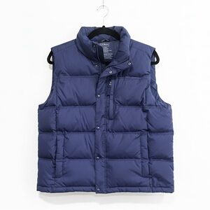 L.L. Bean Men's Mountain Insulated Down Quilted Puffer Vest Navy XL hmmm mm